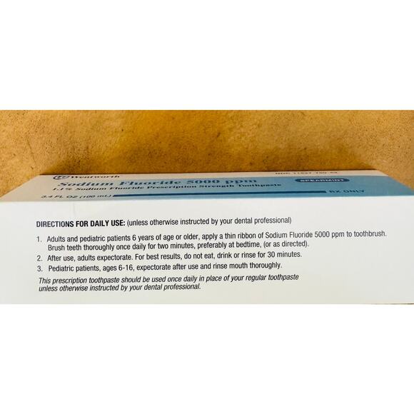 Sodium Fluoride 5000 ppm Spearmint 1.1% Toothpaste NEW - Picture 2 of 7